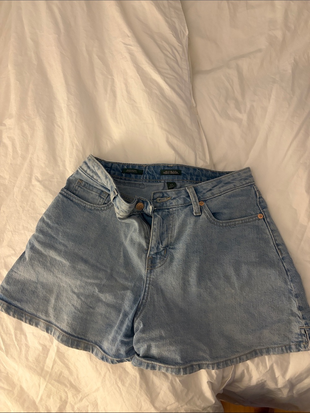 wild fable Light Blue Denim High-Rise Jean Shorts